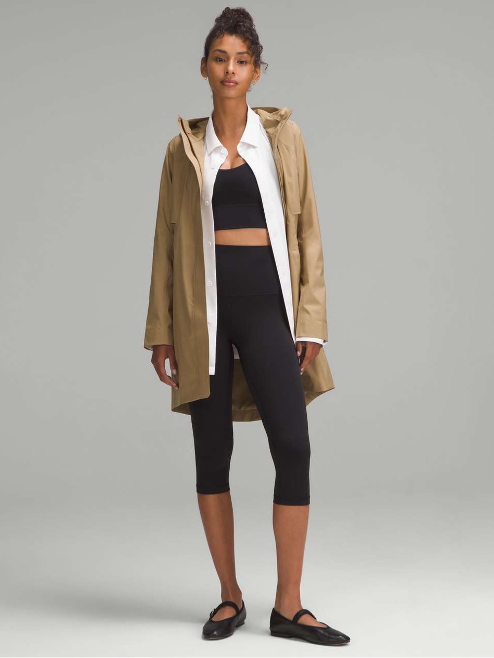 Lululemon Rain Rebel Jacket *Waterproof – Earthy Tan Khaki – Size 18